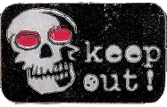 Keep Out Sticker